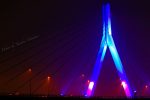 【世界糖尿病デー】 2016芦田川大橋のブルーライトアップはいつまで？／広島県福山市